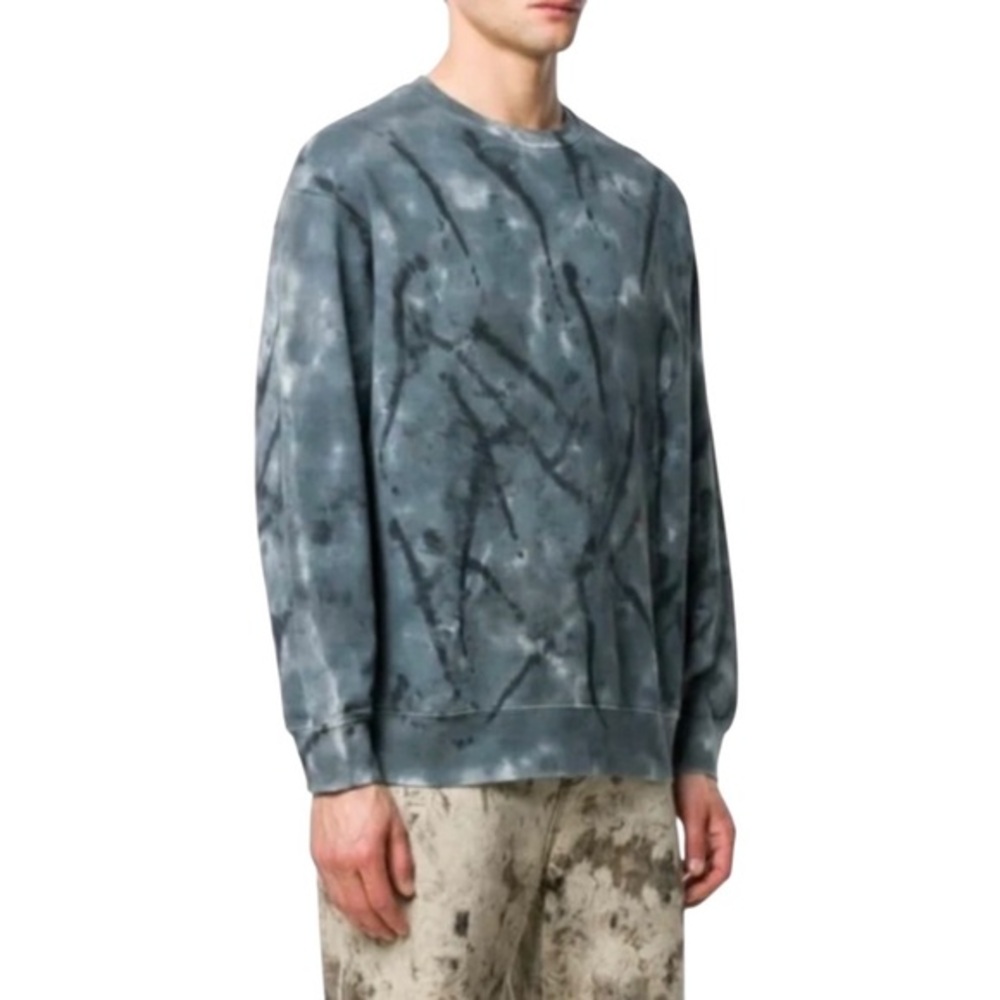 Eckhaus‎ Latta Tie-Dye Print Crew Neck Unisex Sweatshirt